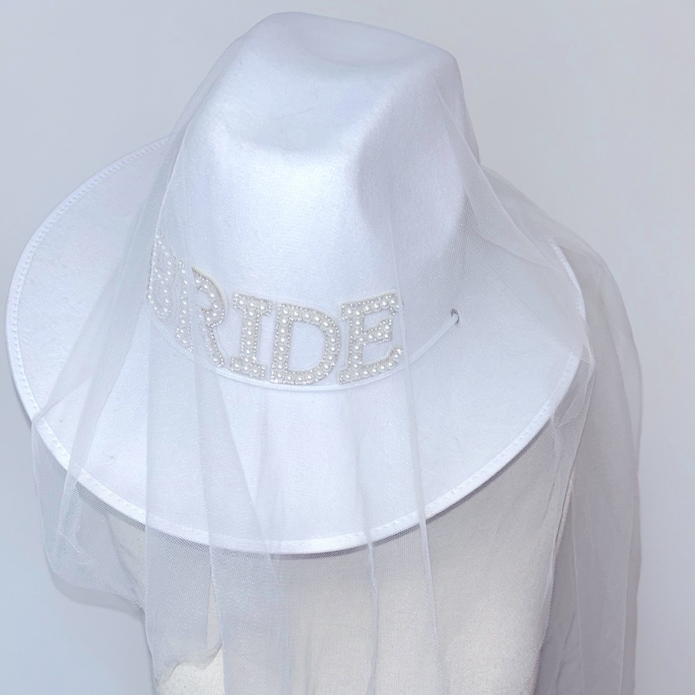 BRIDE Bridal Shower Cowgirl hat